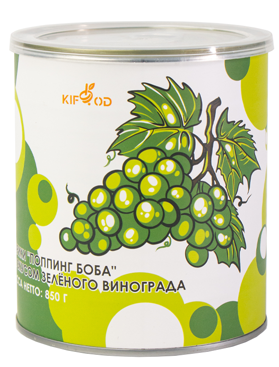 Шарики «Поппинг боба» со вкусом зелёного винограда 850г