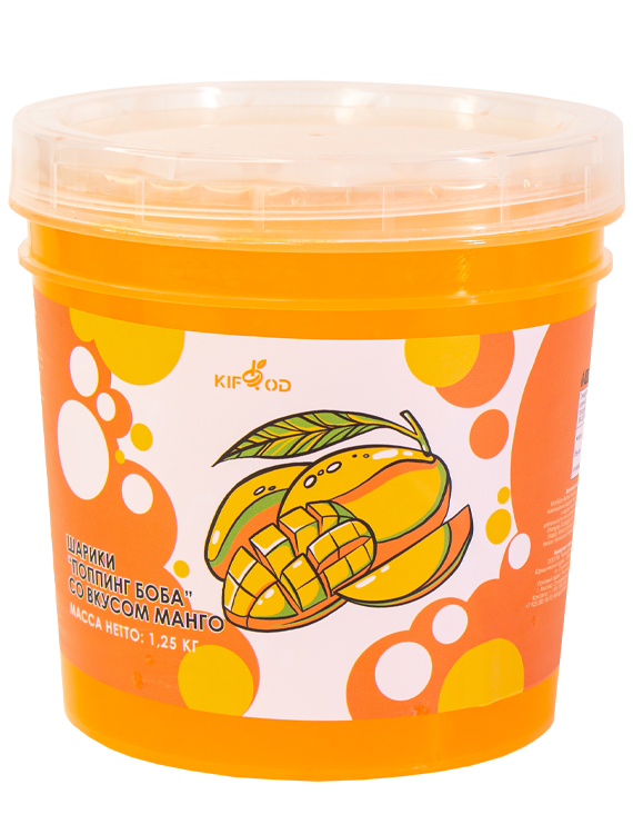 Шарики «Поппинг боба» со вкусом манго 1,25кг