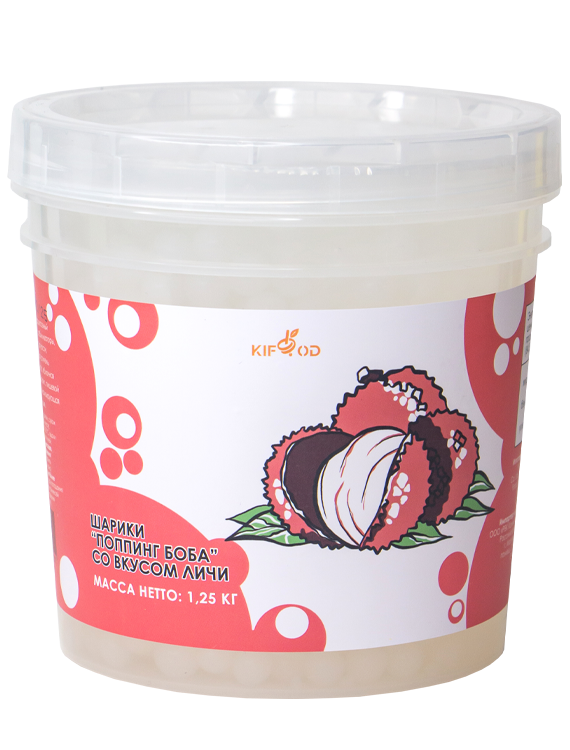 Шарики «Поппинг боба» со вкусом личи 1,25кг