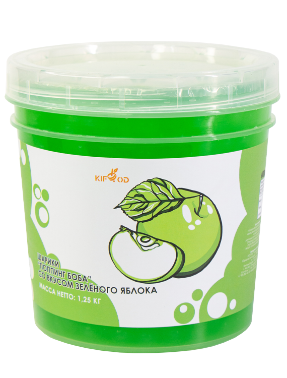 Шарики «Поппинг боба» со вкусом яблока 1,25кг