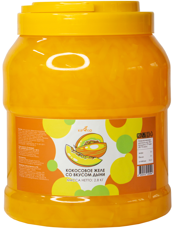 Кокосовое желе со вкусом дыни 2,8кг