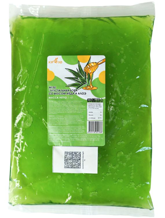 Желе «Хрустальная боба» со вкусом мёда и алоэ 1кг